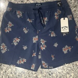 NWT Billabong Blue Floral Boardshorts